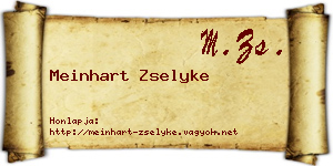 Meinhart Zselyke névjegykártya